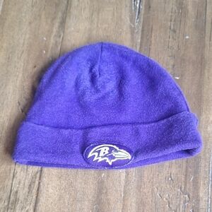 NFL Ravens Purple Baby Beanie with Team Logo